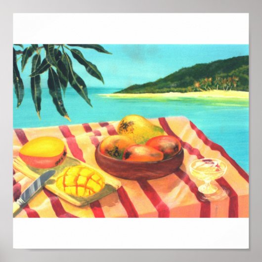 champagne mango poster (Voorkant)