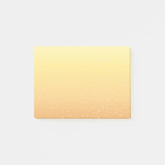 Champagne met Tiny Bubbles Background Art Post-it® Notes (Voorkant)