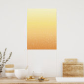 Champagne met Tiny Bubbles Background Art Poster (Keuken)