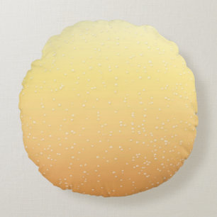Champagne met Tiny Bubbles Background Art Rond Kussen