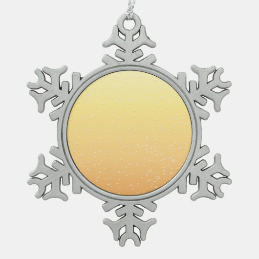 Champagne met Tiny Bubbles Background Art Tin Sneeuwvlok Ornament (Voorkant)