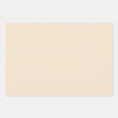 Champagne Metallic Effen Kleur | Klassiek | Elegan Inpakpapier Vel (Voorkant 2)