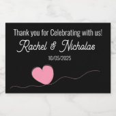 Champagne mini bottles favors personalized sparkling wijnetiket (Enkel label)