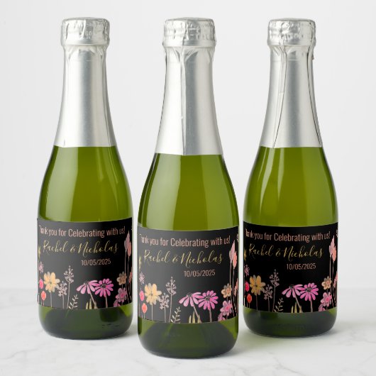 Champagne mini bottles favors personalized sparkling wijnetiket (Flessen)