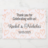 Champagne mini bottles favors personalized sparkling wijnetiket (Enkel label)