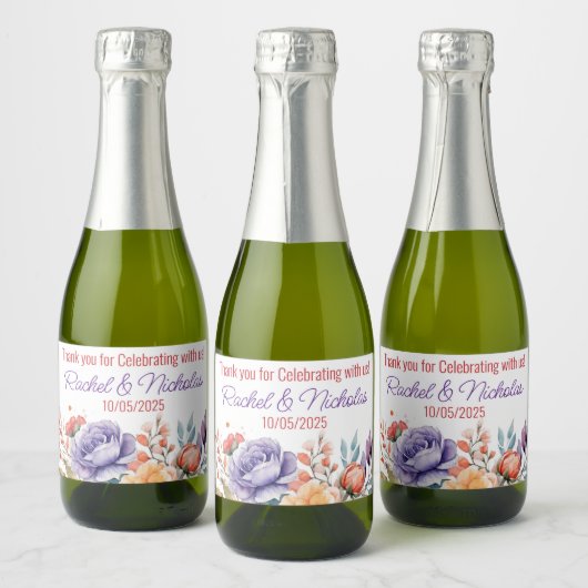 Champagne mini flessen voor gepersonaliseerde spar sparkling wijnetiket (Flessen)