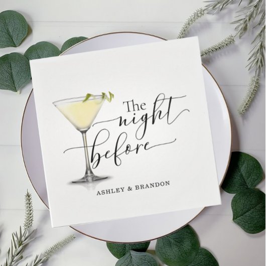 Champagne Minimal Script The Night Before Servette Servet