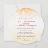 Champagne moderne bulles pétillantes invitation de (Dos)