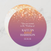 Champagne moderne bulles pétillantes invitation de (Devant / Derrière)