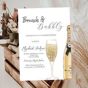 Champagne Moet Fles Glas Brunch & Bubbelwijn Kaart