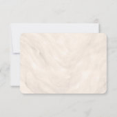 Champagne Neutral Pearl Bow Meal Choice RSVP Card (Dos)