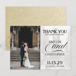 Champagne New York City Passport Bedankkaart