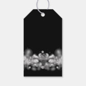 Champagne op Black Party Favor Cadeaulabel (Achterkant)