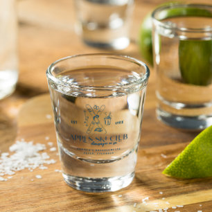 Champagne op het ijs   Après Ski Winter Bacheloret Shot Glas