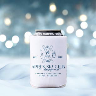 Champagne op Ijs Après Ski Winter Bruidsmeisjesu Blikjeskoeler