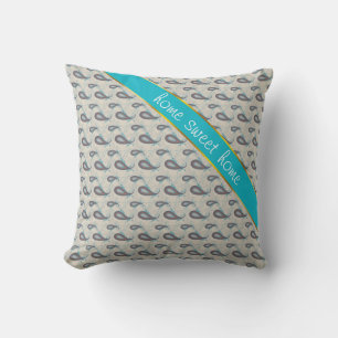 Champagne Paisley Pattern Kussen