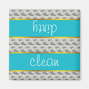 Champagne Paisley Pattern Magneet