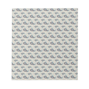 Champagne Paisley Pattern Notitieblok