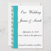 Champagne Paisley Pattern Save The Date (Achterkant)