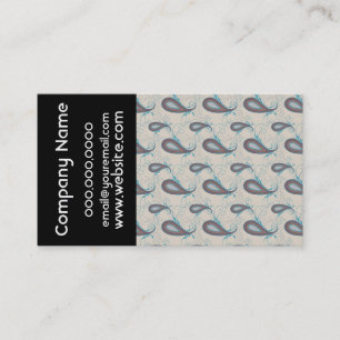 Champagne Paisley Pattern Visitekaartje