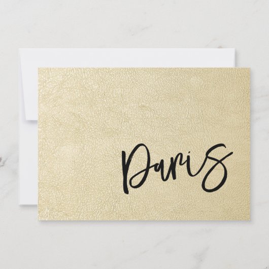 Champagne Parijs Paspoort Bedankkaart (Achterkant)