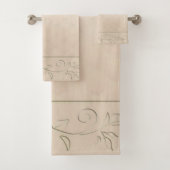 Champagne Patterned Design Bad Handdoek (Insitu)