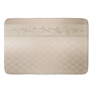 Champagne Patterned Design Badmat