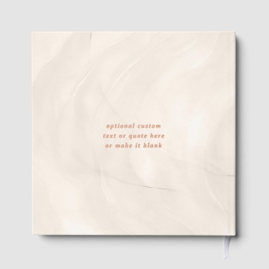 Champagne Pearl Bow Elegant Square Wedding (Verso)