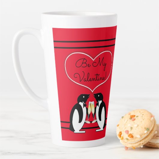 Champagne Penguins Latte Mok (In situ)
