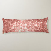 Champagne perzik sterren lichaam kussen (Achterkant)