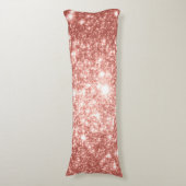 Champagne perzik sterren lichaam kussen (Voorkant Verticaal)