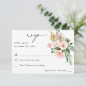 Champagne & Pink Floral no Repas RSVP 2 (Debout devant)