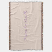 Champagne Pink Plain Simple Minimalist Modern Deken (Voorkant Verticaal)