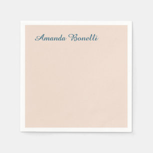Champagne Pink Plain Simple Minimalist Modern Servet