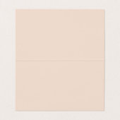Champagne Pink Plain Simple Minimalist Modern Visitekaartjes (Binnenkant ongevouwen)