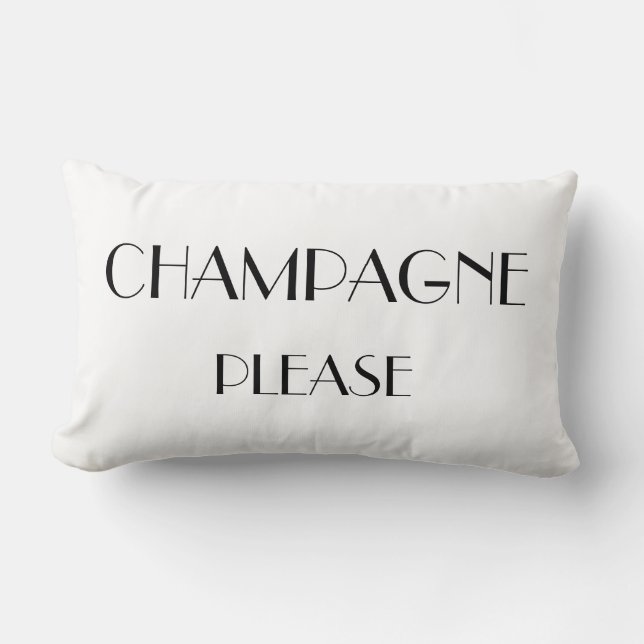 Champagne Please Cushion Kussen (Voorkant)
