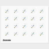 Champagne Popping Hart Sticker (Vel)