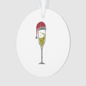 Champagne Prosecco pétillant Noël hiver (devant)