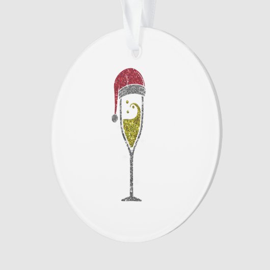 Champagne Prosecco pétillant Noël hiver (devant)