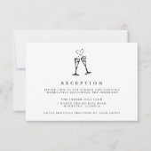 Champagne qui saute | Carte incluse pour réception (Devant)