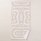 Champagne Rose blanc Abstrait Vavy (Serviette de bain)