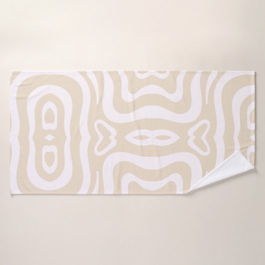 Champagne Rose blanc Abstrait Vavy (Serviette de bain)