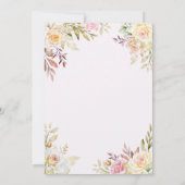 Champagne Rose Faire-part de mariage chic (Dos)