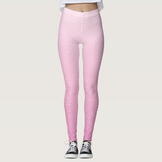 Champagne rose Fun Mode Leggings (Devant)