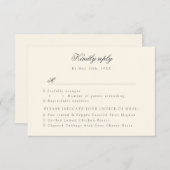 champagne roses RSVP avec choix de repas (Devant / Derrière)