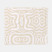 Champagne roze Abstract golfpatroon Fleece Deken (Voorkant (Horizontaal))