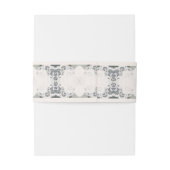 Champagne-roze kant bruiloft uitnodigingen wikkel (Achterkant Voorbeeld)