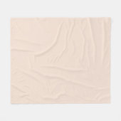 Champagne roze Plain Solid Kleur Fleece Deken (Voorkant (Horizontaal))