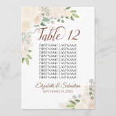 Champagne Rozen Weddenschappen Tabelnummer Namen G (Voorkant)