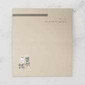 Champagne Sand Green Blank Wedding (Buitenkant ongevouwen)